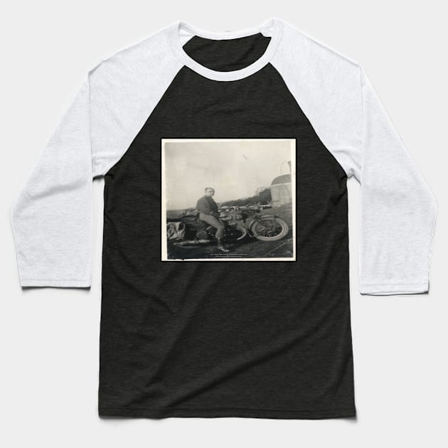 Henry Fussell dispatch rider North Africa 1942 Baseball T-Shirt by Fussell Films